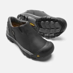 Keen Men's Brixen Low Waterproof Shoe - Black/Gargoyle - Regular (D) -Brooliks Shop 1002268 PPS PDP