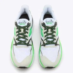 Diadora Men's Atomo V7000 Running Shoe - White/Green Fluo/Black - Regular (D) -Brooliks Shop 101 6