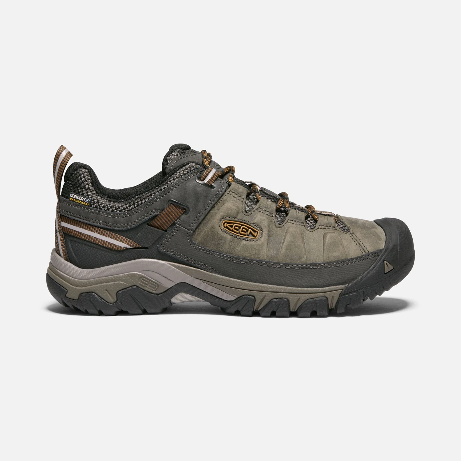 Keen Men's Targhee III Leather Waterproof Hiking Shoe - Black Olive/Golden Brown - Regular (D) 1 Keen Men's Targhee III Leather Waterproof Hiking Shoe - Black Olive/Golden Brown - Regular (D)