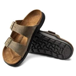 Birkenstock Men's Arizona Rugged Sandal - Faded Khaki - Regular 10 Birkenstock Men's Arizona Rugged Sandal - Faded Khaki - Regular -Brooliks Shop 1018463 sole