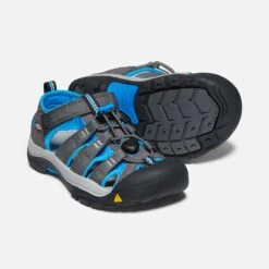 Keen Big Kids' Newport H2 Sandal - Magnet/Brilliant Blue -Brooliks Shop 1022839 PPS PDP 1
