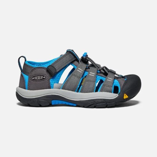 Keen Big Kids' Newport H2 Sandal - Magnet/Brilliant Blue -Brooliks Shop 1022839 P PDP 1