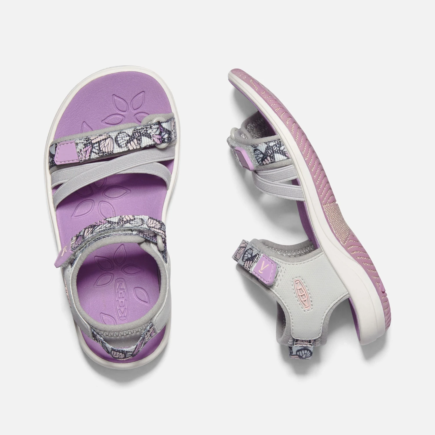 Keen Little Kids' Verano Sandal - Vapor/African Violet 3 Keen Little Kids' Verano Sandal - Vapor/African Violet - Image 3