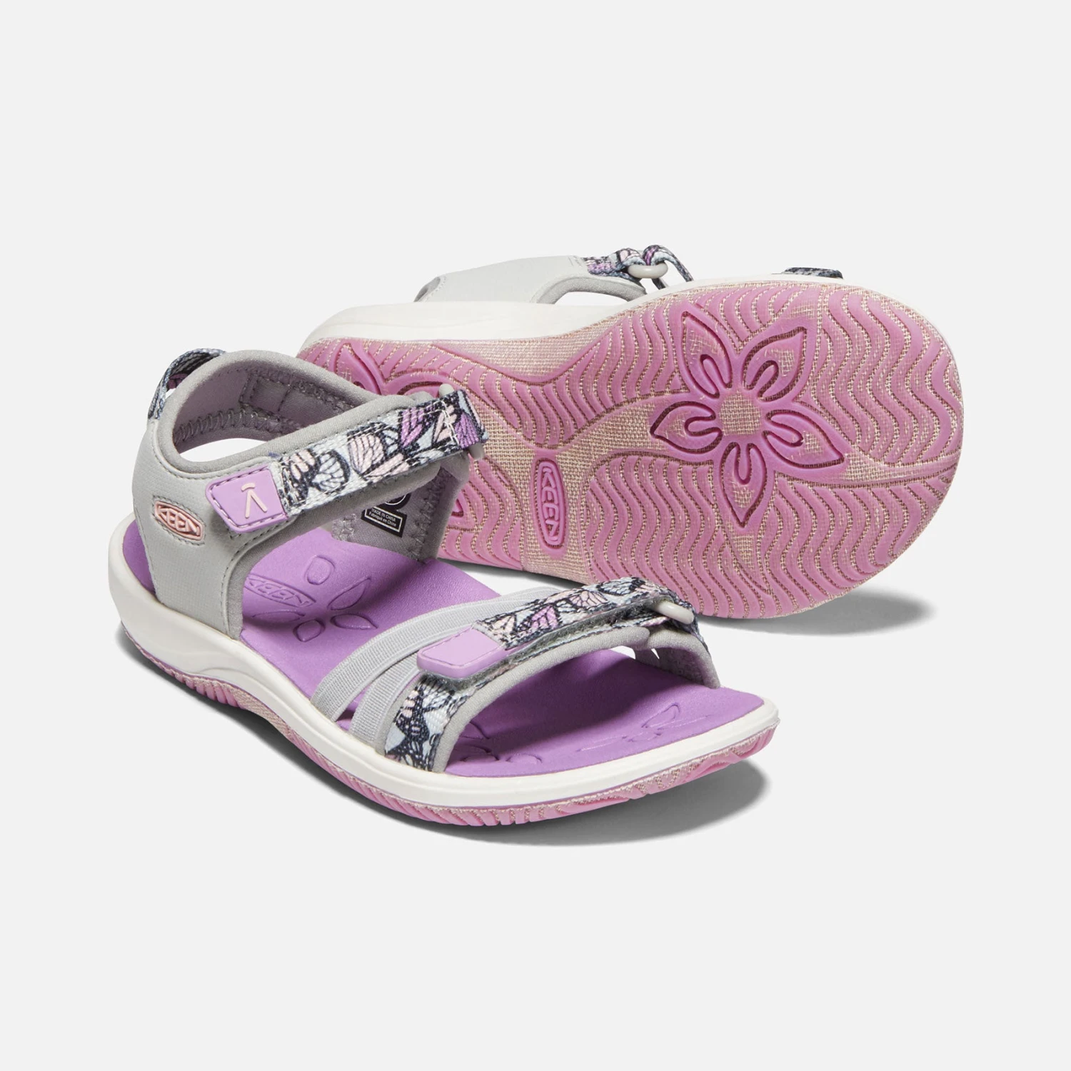 Keen Little Kids' Verano Sandal - Vapor/African Violet 4 Keen Little Kids' Verano Sandal - Vapor/African Violet - Image 4