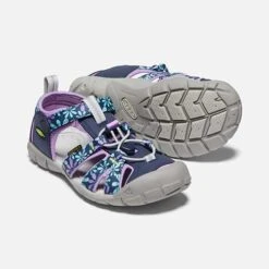Keen Big Kids' Seacamp II CNX Sandal - Black Iris/African Violet 9 Keen Big Kids' Seacamp II CNX Sandal - Black Iris/African Violet -Brooliks Shop 1025149 PPS PDP
