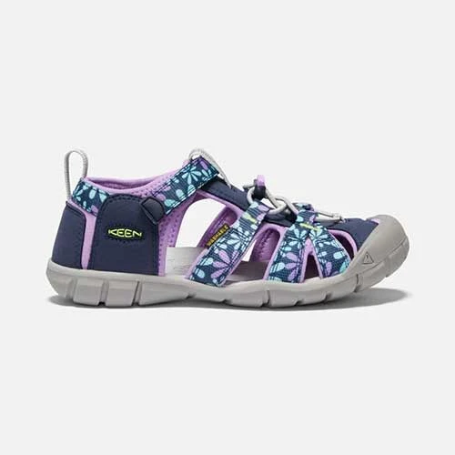 Keen Big Kids' Seacamp II CNX Sandal - Black Iris/African Violet -Brooliks Shop 1025149 P PDP