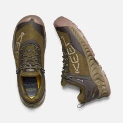 Keen Men's NXIS Evo WP Hiking Shoe - Dark Olive/Black Olive - Regular (D) -Brooliks Shop 1025909 PLD PDP 1
