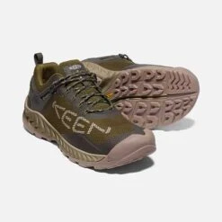 Keen Men's NXIS Evo WP Hiking Shoe - Dark Olive/Black Olive - Regular (D) -Brooliks Shop 1025909 PPS PDP 1