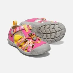 Little Kids' Seacamp II CNX Sandal - Multi/Keen Yellow -Brooliks Shop 1026320 PPS PDP
