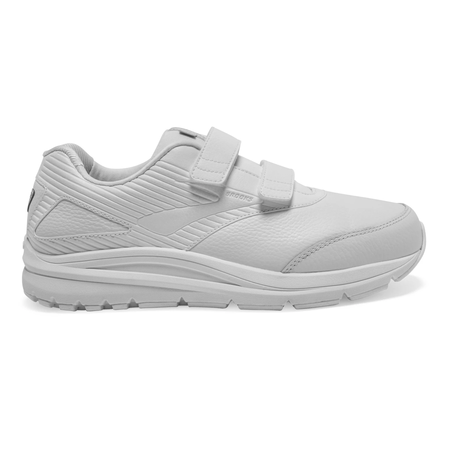 BROOKS Men's Addiction Walker V-Strap 2 Walking Shoe - White/White- Regular (D) 2 BROOKS Men's Addiction Walker V-Strap 2 Walking Shoe - White/White- Regular (D) - Image 2