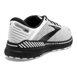 BROOKS Men's GTS 22 Running Shoe - White/Grey/Black - Wide (2E) -Brooliks Shop 110366 135 H Adrenaline GTS 22 32029581 620a 4d28 a9d3 65f1ece1434a