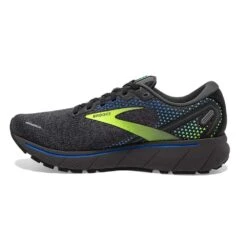 BROOKS Men's Ghost 14 Running Shoe- Black/Blue/Nightlife- Regular (D) -Brooliks Shop 110369 069 M Ghost 14