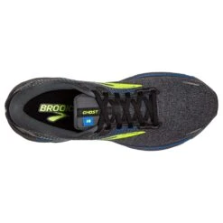 BROOKS Men's Ghost 14 Running Shoe- Black/Blue/Nightlife- Regular (D) -Brooliks Shop 110369 069 O Ghost 14
