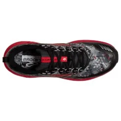 BROOKS Men's Cascadia 16 Trail Running Shoe - Black/Grey/Red - Regular (D) -Brooliks Shop 110376 008 O Cascadia 16