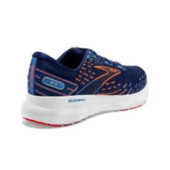 BROOKS Men's Glycerin 20 Running Shoe- Blue Depths/Palace Blue/Orange- Wide (2E) -Brooliks Shop 110382 444 H Glycerin 20 e8d20f6b e03c 4ac9 b1d4 5e1042b325e6