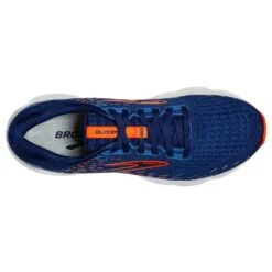 BROOKS Men's Glycerin 20 Running Shoe- Blue Depths/Palace Blue/Orange- Wide (2E) -Brooliks Shop 110382 444 O Glycerin 20 14136165 aae8 4788 a0e2 b4f34aa394e5