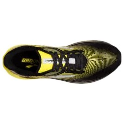 BROOKS Men's Hyperion Max Running Shoe- Black/Blazing Yellow/White- Regular (D) -Brooliks Shop 110390 078 O Hyperion Max