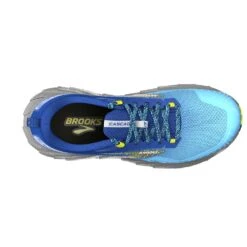 BROOKS Men's Cascadia 17 Trail Running Shoe - Blue/Surf The Web/Sulphur - Regular (D) 10 BROOKS Men's Cascadia 17 Trail Running Shoe - Blue/Surf The Web/Sulphur - Regular (D) -Brooliks Shop 110403 416 O Cascadia 17