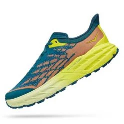 Hoka Men's Speedgoat 5 Trail Shoes - Blue Coral/Evening Primrose - Regular (D) 9 Hoka Men's Speedgoat 5 Trail Shoes - Blue Coral/Evening Primrose - Regular (D) -Brooliks Shop 1123157 BCEP 4