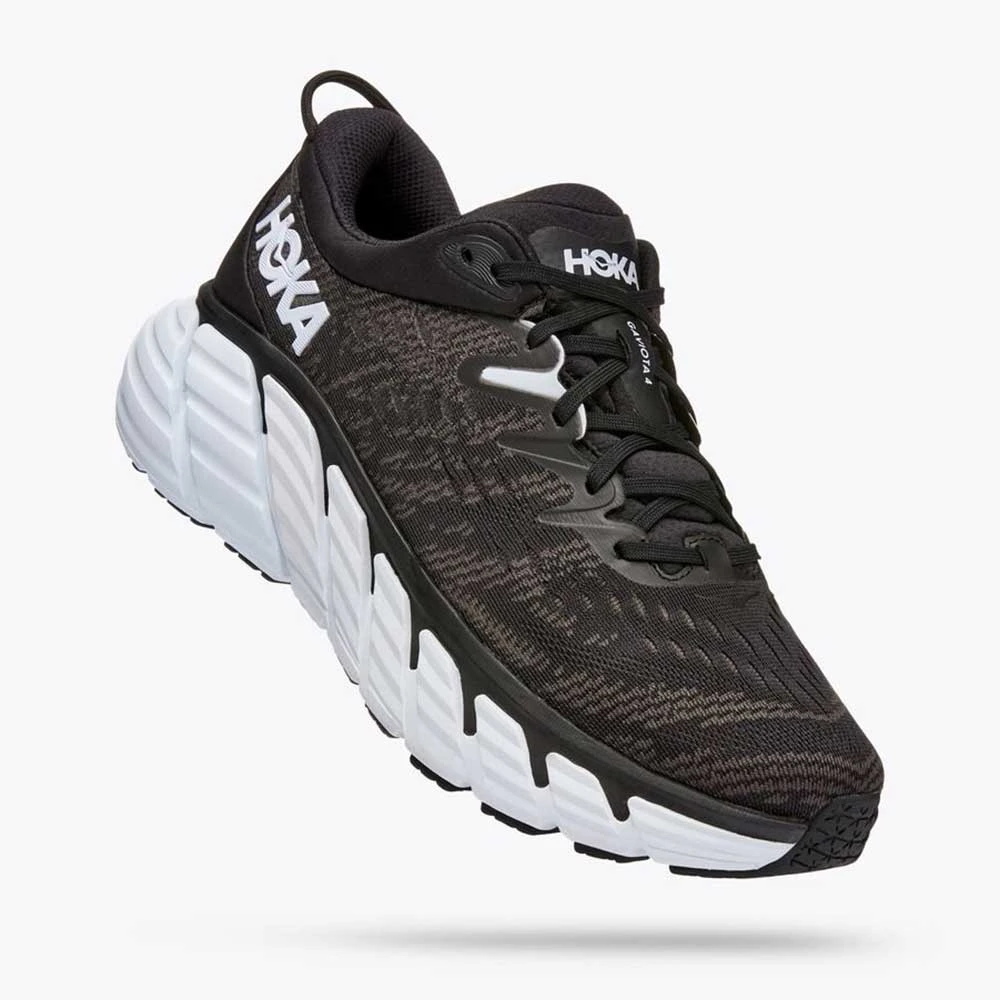 Hoka Men's Gaviota 4 - Black/White - Wide (2E) 2 Hoka Men's Gaviota 4 - Black/White - Wide (2E) - Image 2