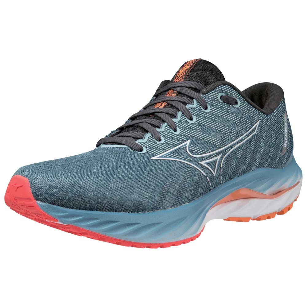 Mizuno Men's Wave Inspire 19 Running Shoe- Provincial Blue/White- Regular (D) 2 Mizuno Men's Wave Inspire 19 Running Shoe- Provincial Blue/White- Regular (D) - Image 2