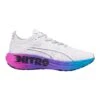 Puma Men's ForeverRun Nitro Sunset Running Shoe - White/Luminous Blue/Electric Orchid- Regular (D)