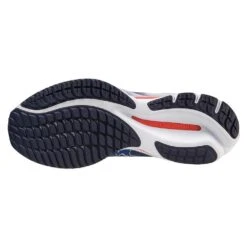 Mizuno Men's Wave Rider 27 Running Shoe - Surf The Web/White - Regular (D) -Brooliks Shop 411415 5E00 02