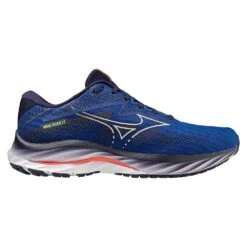 Mizuno Men's Wave Rider 27 Running Shoe - Surf The Web/White - Regular (D) -Brooliks Shop 411415 5E00 06