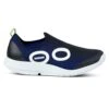 OOfos Men's OOmg Sport Shoe- White/Navy- Regular (D)