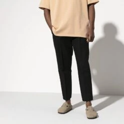 Birkenstock Boston Soft Footbed Taupe Suede- Regular/Wide -Brooliks Shop 560771 f look m bost tau