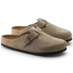 Birkenstock Boston Soft Footbed - Taupe - Medium/Narrow -Brooliks Shop 560771 pair