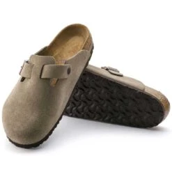 Birkenstock Boston Soft Footbed - Taupe - Medium/Narrow -Brooliks Shop 560771 sole
