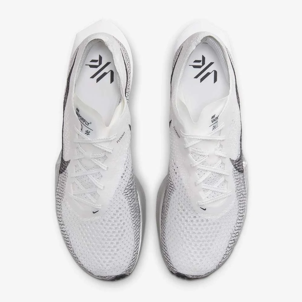 Men's Nike ZoomX Vaporfly Next% 3 Running Shoe- White/Dark Smoke Grey/Particle Grey- Regular (D) 3 Men's Nike ZoomX Vaporfly Next% 3 Running Shoe- White/Dark Smoke Grey/Particle Grey- Regular (D) - Image 3