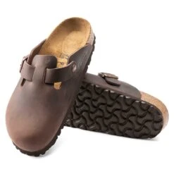 Birkenstock Boston Oiled Leather - Habana -Brooliks Shop 860133 sole
