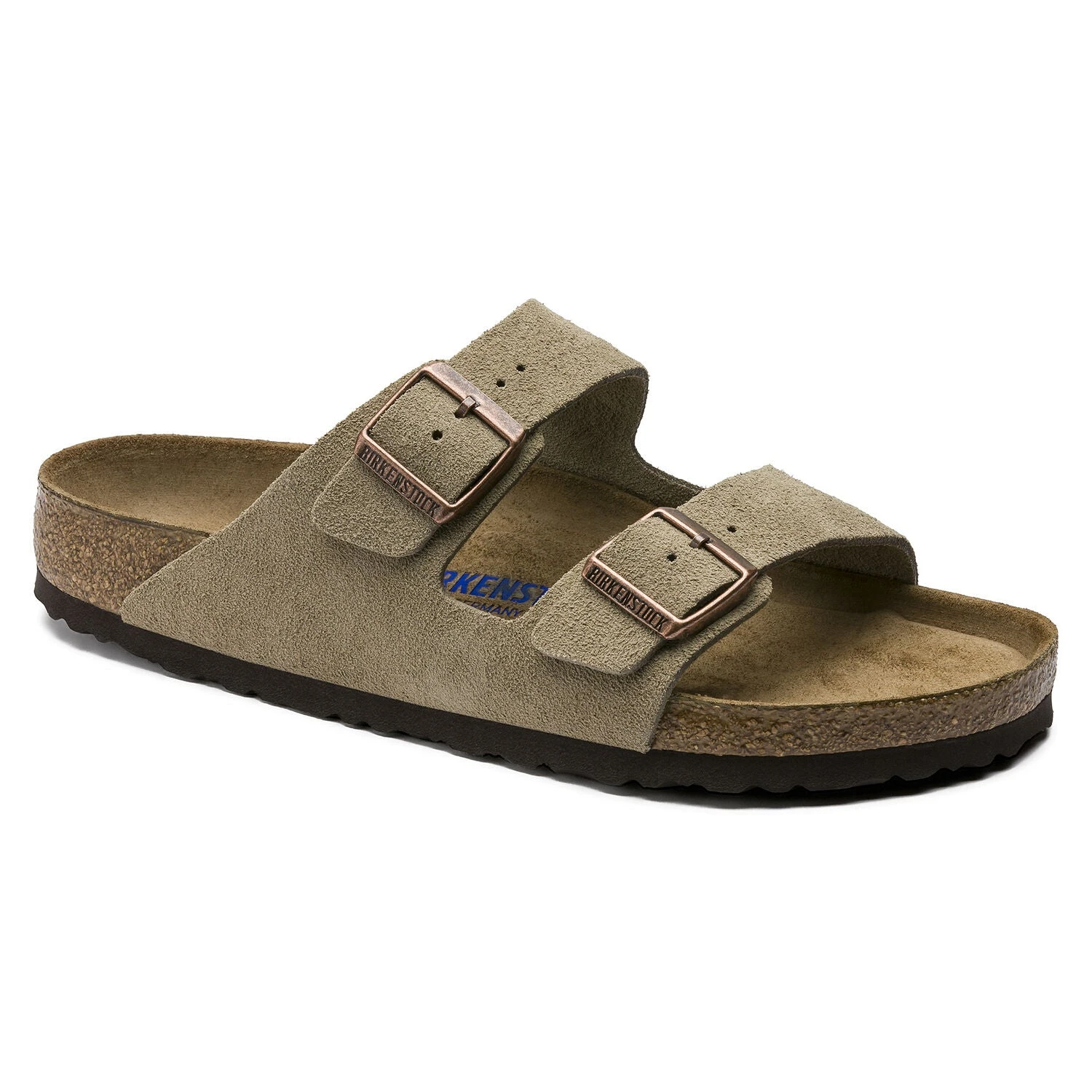 Birkenstock Arizona Soft Footbed Taupe Suede Leather Sandal - Taupe- Regular/Wide 1 Birkenstock Arizona Soft Footbed Taupe Suede Leather Sandal - Taupe- Regular/Wide