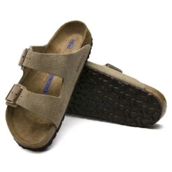 Birkenstock Arizona Soft Footbed Taupe Suede Leather Sandal - Taupe- Regular/Wide 10 Birkenstock Arizona Soft Footbed Taupe Suede Leather Sandal - Taupe- Regular/Wide -Brooliks Shop 951303 sole