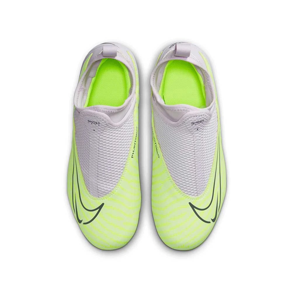 Nike Youth Phantom GX Academy DF FG/MG Soccer Cleats - Barely Volt/Gridiron - Regular (D) 4 Nike Youth Phantom GX Academy DF FG/MG Soccer Cleats - Barely Volt/Gridiron - Regular (D) - Image 4
