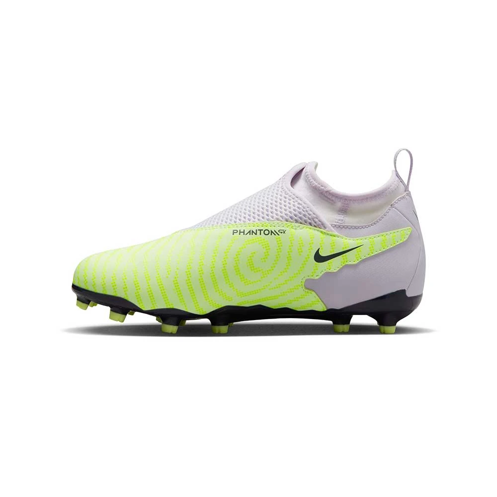 Nike Youth Phantom GX Academy DF FG/MG Soccer Cleats - Barely Volt/Gridiron - Regular (D) 2 Nike Youth Phantom GX Academy DF FG/MG Soccer Cleats - Barely Volt/Gridiron - Regular (D) - Image 2