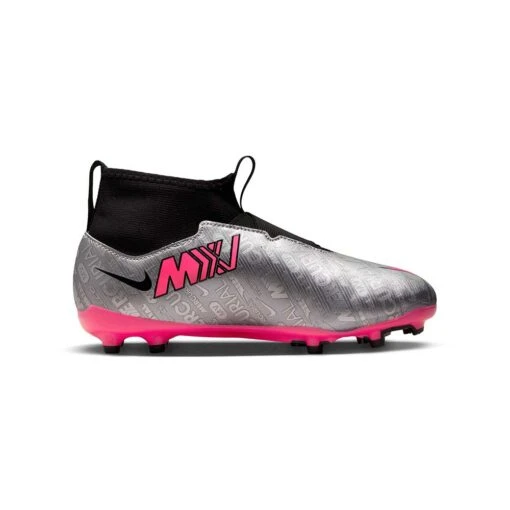 Nike Jr. Zoom Mercurial Superfly 9 Academy XXV MG Soccer Cleats- Metallic Silver/Hyper Pink- Regular (D) -Brooliks Shop AURORA FJ2032 060 PHSRH001 2000