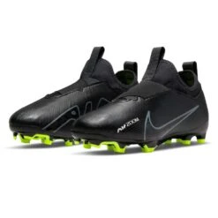 Nike Youth JR Vapor 15 Academy FG/MG Soccer Shoe - Black/Dark Smoke -Brooliks Shop DJ5617 001 PHCFH001