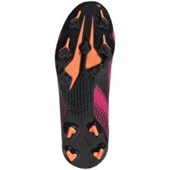 ADIDAS JR X Ghosted .3 Laceless FG Soccer Shoe - Shock Pink/Core Black/Screaming Orange -Brooliks Shop FY7281 02