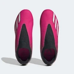 ADIDAS Youth JR X Speedportal .3 LL FG Soccer Shoe - Team Shock Pink/Zero Met - Regular (D) -Brooliks Shop GZ5061 top