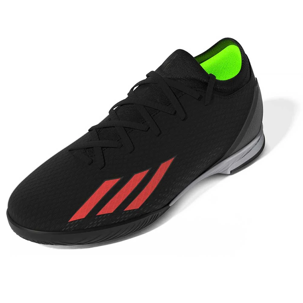 ADIDAS JR X Speedportal .3 IN Soccer Shoe - Core Black/Solar Red/Team Solar Green - Regular (D) 2 ADIDAS JR X Speedportal .3 IN Soccer Shoe - Core Black/Solar Red/Team Solar Green - Regular (D) - Image 2