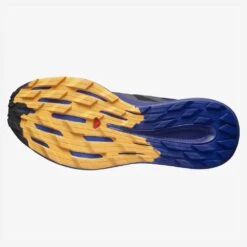 Salomon Men's Pulsar Trail Shoe - Black/Clematis Blue/Blazing Orange- Regular (D) -Brooliks Shop L41603200 da37cd5b886c4091b61da96c1603e347