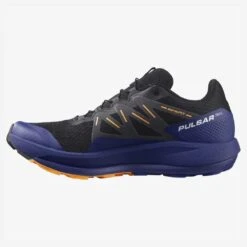 Salomon Men's Pulsar Trail Shoe - Black/Clematis Blue/Blazing Orange- Regular (D) -Brooliks Shop L41603200 de44a807ae7e456be51116f7aca92a13