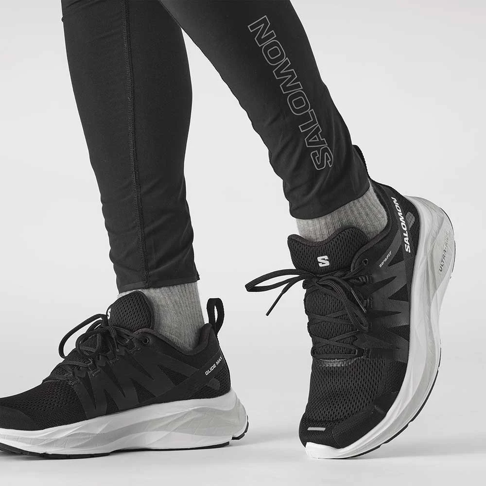 Salomon Men's Glide Max Running Shoe- Lunar Rock/Black/Tanager Turquoise- Regular (D) 4 Salomon Men's Glide Max Running Shoe- Lunar Rock/Black/Tanager Turquoise- Regular (D) - Image 4