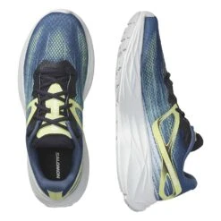 Salomon Men's Aero Blaze Running Shoe- Blue Ashes/Sunny Lime/Dark Sapphire- Regular (D) -Brooliks Shop L47049200 dafc6c9e86cf31665164e4ac8c3cde01