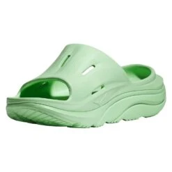 Hoka Unisex Ora Recovery Slide 3 - Lime Glow/Lime Glow - Regular (D) -Brooliks Shop LIGLLIGL D4