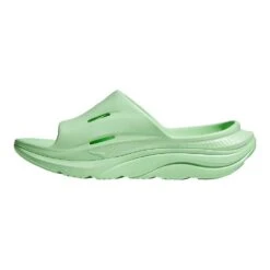 Hoka Unisex Ora Recovery Slide 3 - Lime Glow/Lime Glow - Regular (D) -Brooliks Shop LIGLLIGL D7