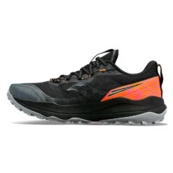 Saucony Men's Xodus Ultra 2 Trail Running Shoe - Black/ViZiOrange - Regular (D) -Brooliks Shop S10843 05 2